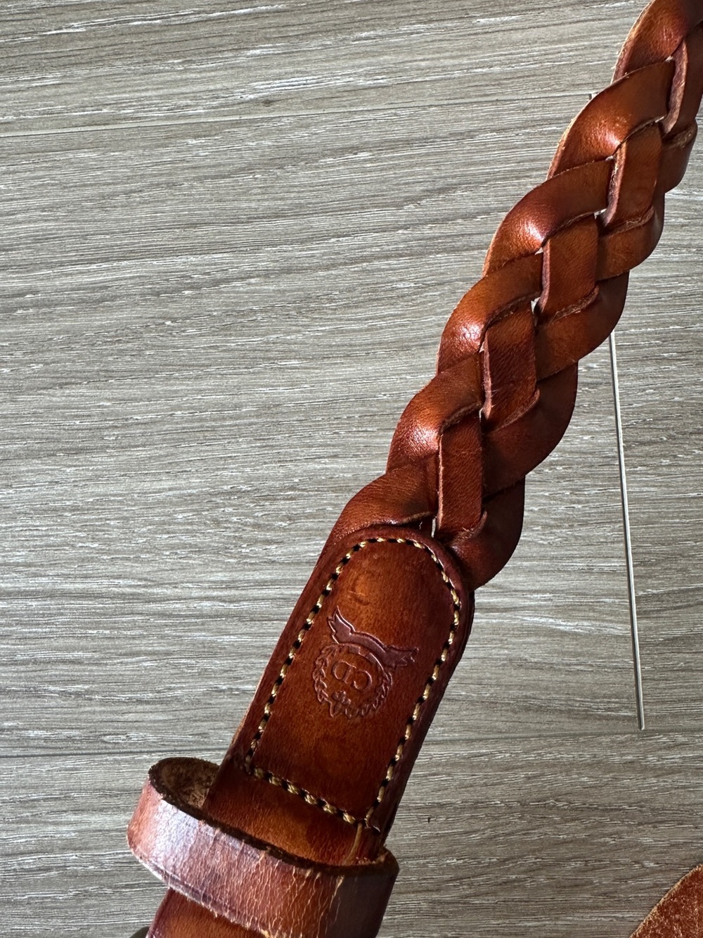 Christian Dior Braided Leather Belt in Brown - Picture 15 of 16